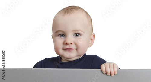 Foto: authoritative looking young child authoritative looking young child