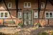Darßer Haustür in Wustrow, Mecklenburg-Vorpommern