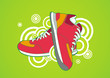 Red sneaker Red sneaker