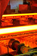 hot steel on conveyor