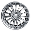 steel alloy car disks over the white background