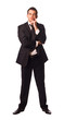 young man looking thoughtful isolated on a white background.