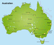 Landkarte von Australien