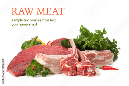 Photo: raw meat assortment raw meat assortment