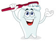 Brushing tooth