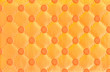 Heart with arrow in circle leather background