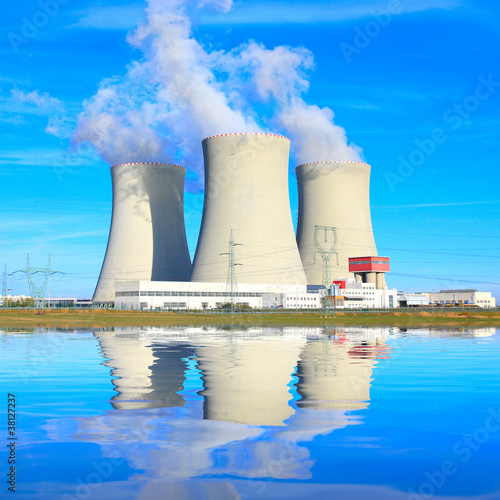 Photo: Nuclear power plant. Nuclear power plant.