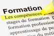 Formation, compétences, texte surligné