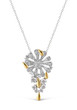 Silver pendant with brilliant