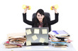 Attractive fit businesswoman