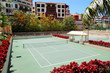 Tennis courts at the  luxury hotel, Tenerife island, Spain