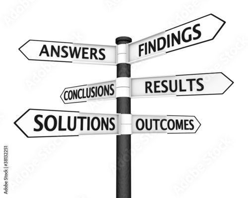 Illustration: Solutions Signpost Solutions Signpost