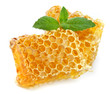 Honey honeycombs with mint