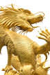 golden chinese dragon statue