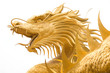 golden chinese dragon statue