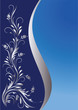 Background with silver ornament