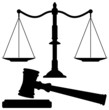 Vector: vector scales of justice and gavel vector scales of justice and gavel