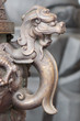 lion statue on joss stick pot