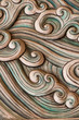 pattern on chinese temple wall