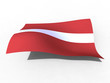 3d illustration of the Latvia flag that waves with wind 3d illustration of the Latvia flag that waves with wind