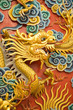 golden dragon sculpture
