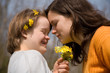 A girl with Down syndrome and her sister.