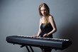 girl with keyboard