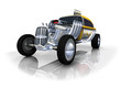Taxi jaune auto transport logo 3D