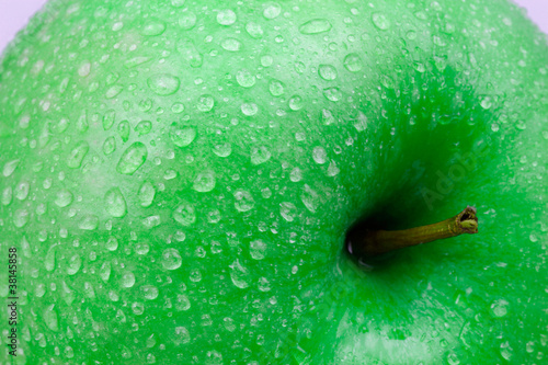 Photo: Apple with Droplets Apple with Droplets