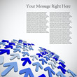 3d arrow business background for your company.