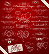 Decorative elements on Valentine's Day