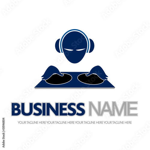 Vector: logo dj, mix, mixer logo dj, mix, mixer