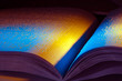 Buch in Blindenschrift. Braille Schrift für Blind