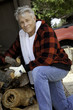 Portrait of senior man working at lumber industry