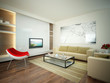 Illustration: living room in modern style living room in modern style