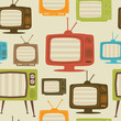 Vector: Tv retro seamless pattern. Vector illustration. Tv retro seamless pattern. Vector illustration.