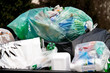 Müll Trennung Sammelstelle für Plastikmüll
