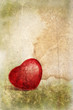 textured red heart