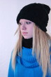 frau im winter