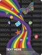 Vector Social Media Butterfly Illustration