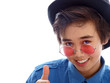 Photo: smiling boy wearing spectacles smiling boy wearing spectacles