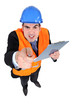 angry construction businessman pointing at you angry construction businessman pointing at you
