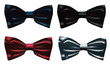 Vector: Set of bow ties. Set of bow ties.
