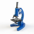 Microscope isolated on white background - 3d render