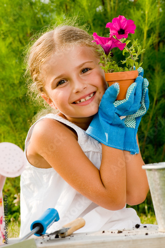 Photo: Lovely little gardener Lovely little gardener