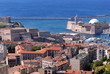 Aerial view of the harbour entrance of Marseille
