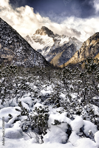 Photo: Dolomiti mountain in HDR, Belluno, Italy, Europe Dolomiti mountain in HDR, Belluno, Italy, Europe