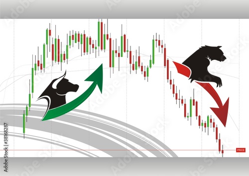 Vector: trading background trading background