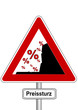 Schild Preissturz