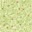 Khaki and meadow seamless pattern